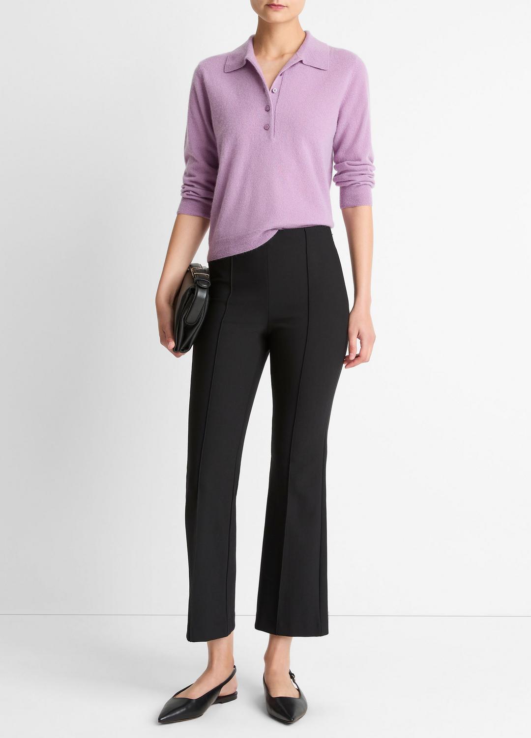 VINCE Cashmere-Silk Polo Sweater in Cashmere