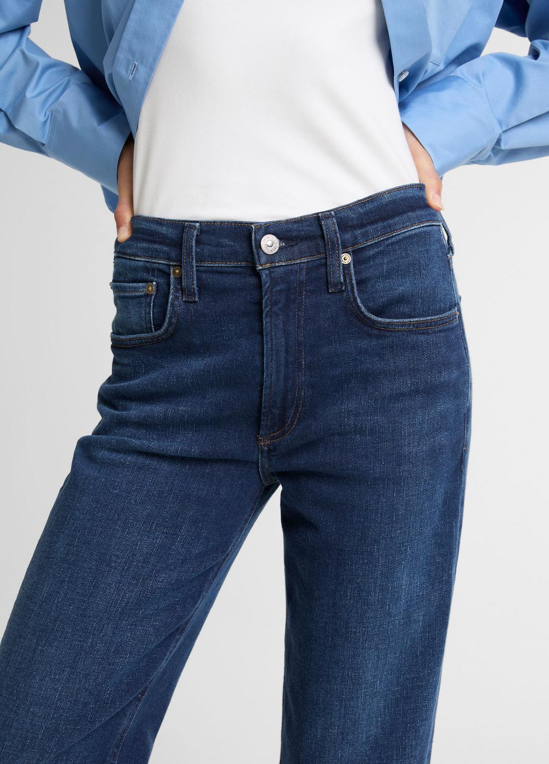 VINCE Citizens of Humanity Delfina Straight-Leg Jean in Denim