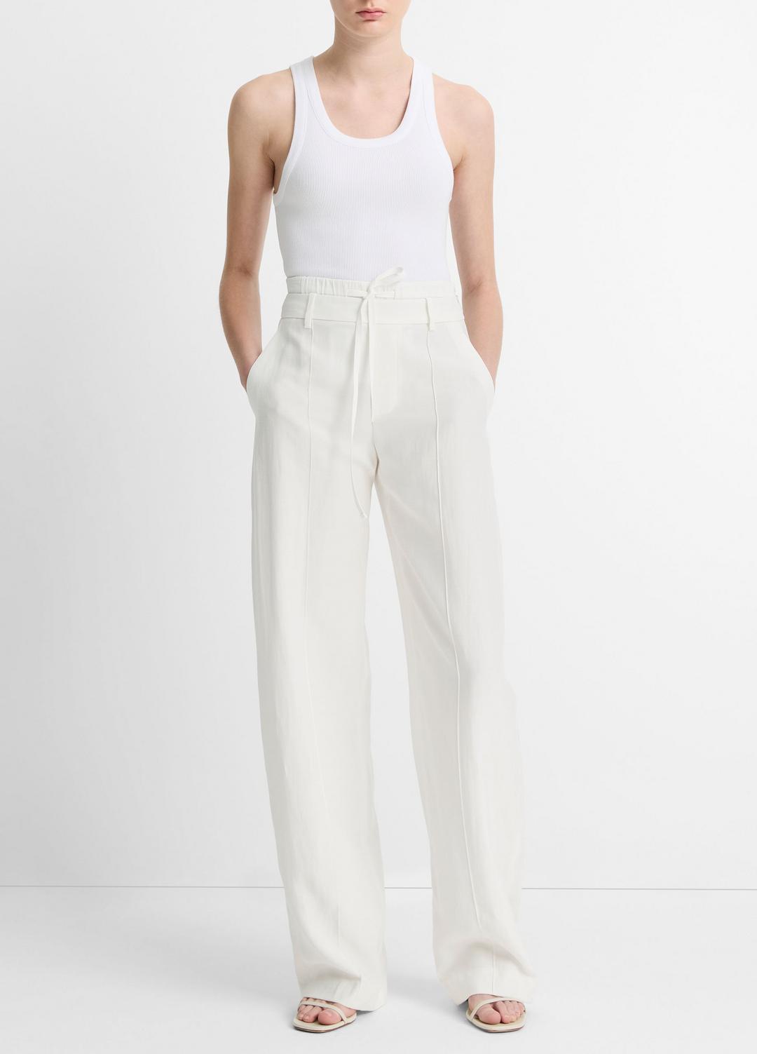 VINCE Ribbed Scoop-Neck Tank in Tank Tops