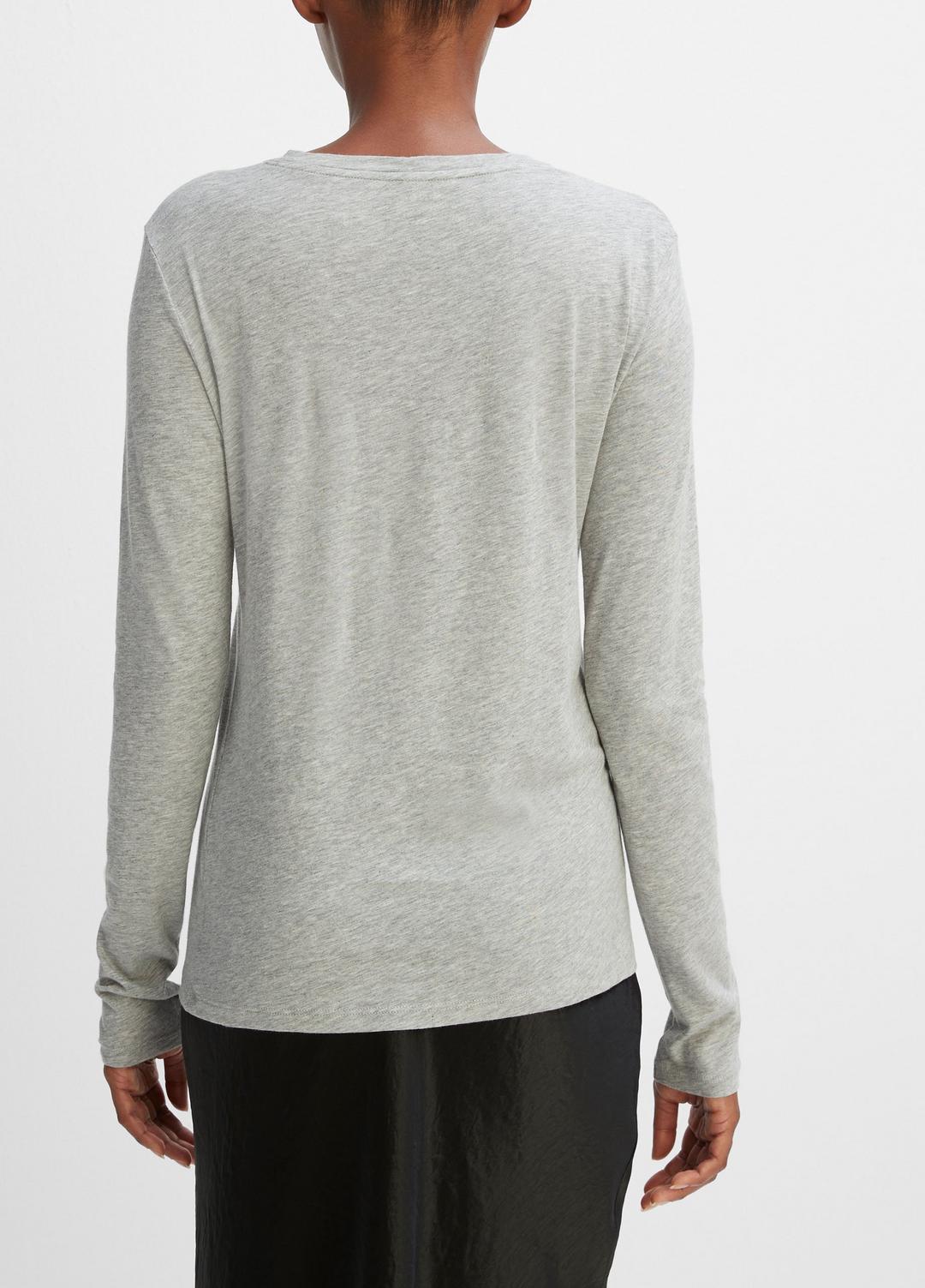 VINCE Essential Long Sleeve Crew Neck T-Shirt in Long Sleeve