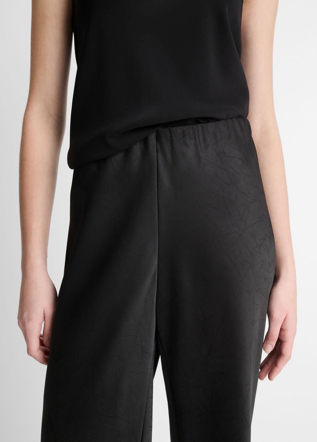 VINCE Colette High-Rise Fluid Satin Bias Pant in Trousers