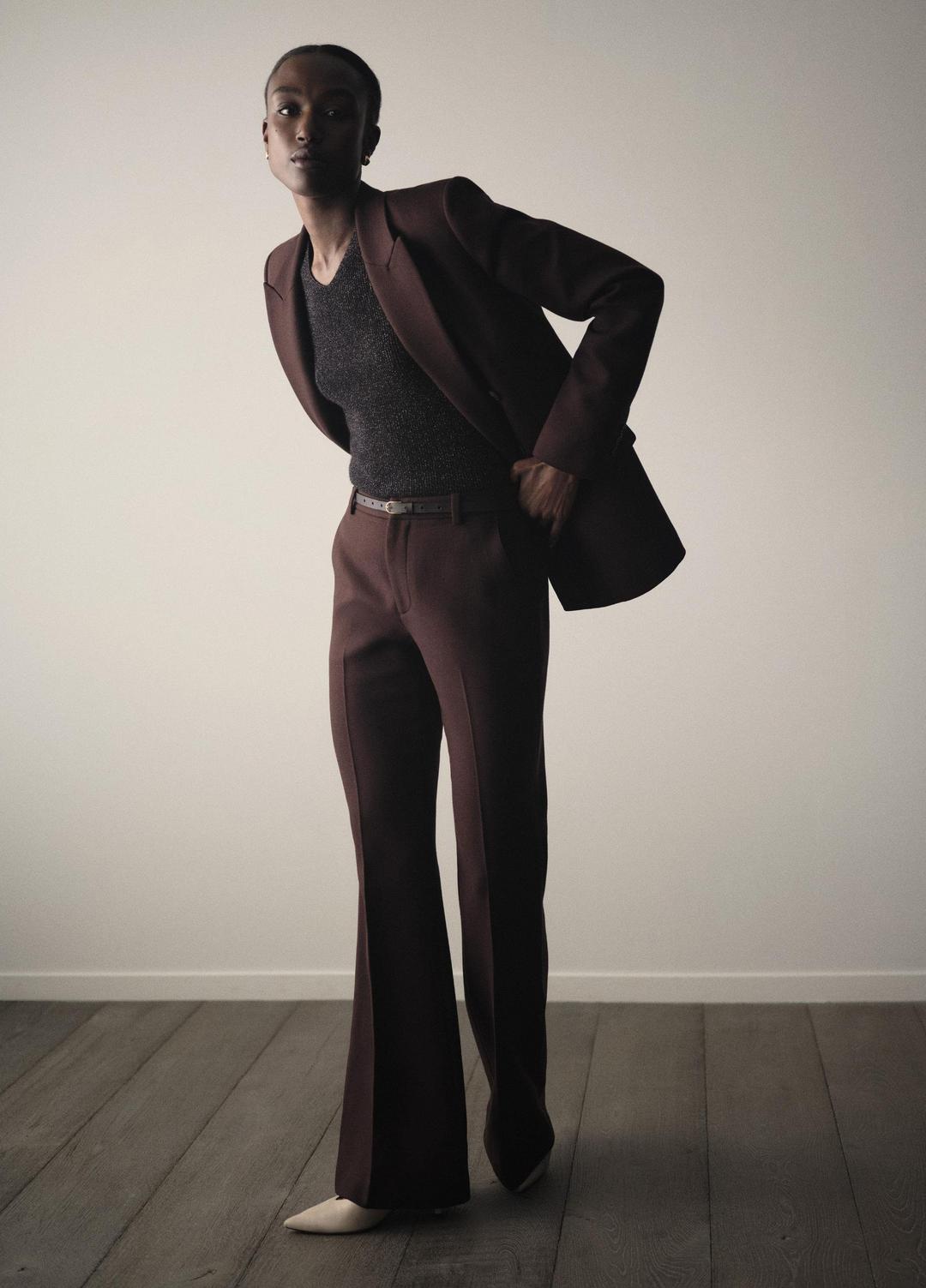 VINCE Sculptural Flare Trouser in Trousers