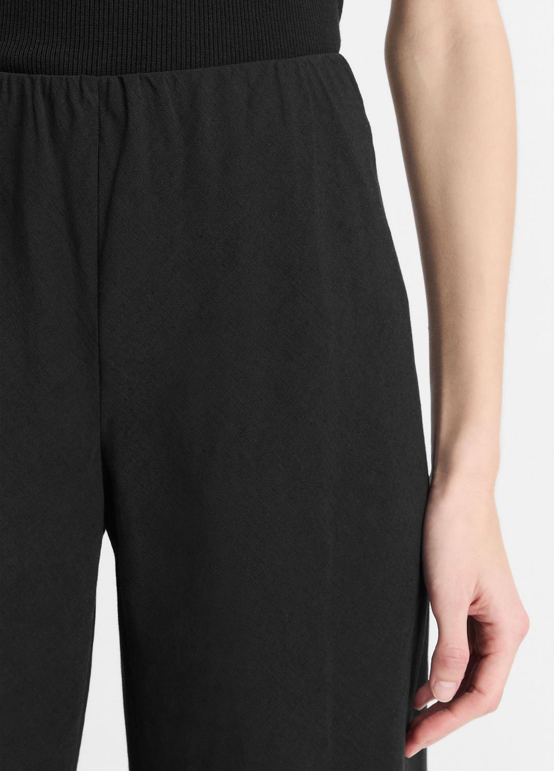 VINCE Cotton-Blend High-Waist Bias Pant in Trousers