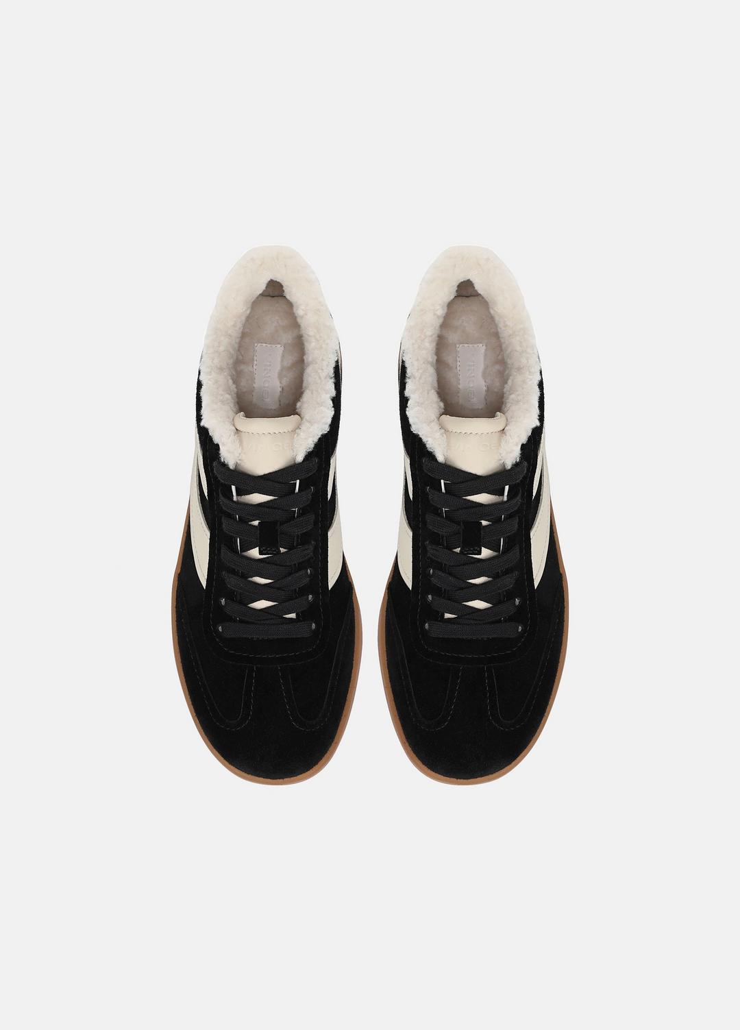 VINCE Oasis Suede & Shearling Sneaker in Sneakers