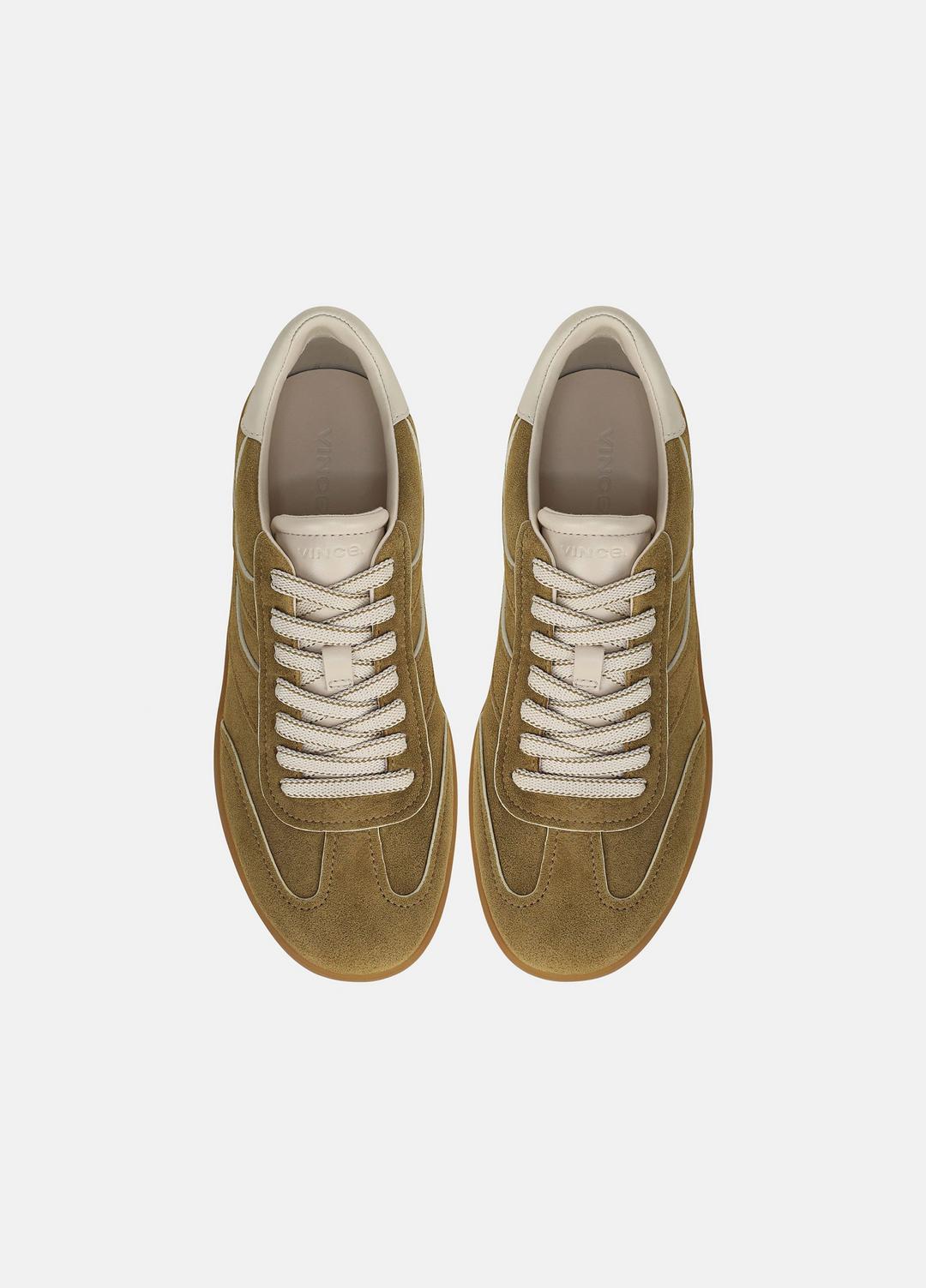 VINCE Oasis Contrast-Edge Suede Sneaker in Sneakers