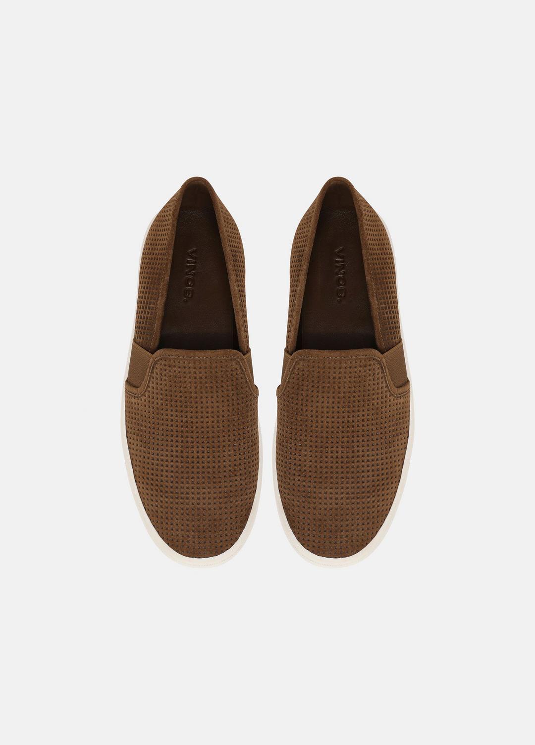 VINCE Blair Perforated Suede Sneaker in Sneakers