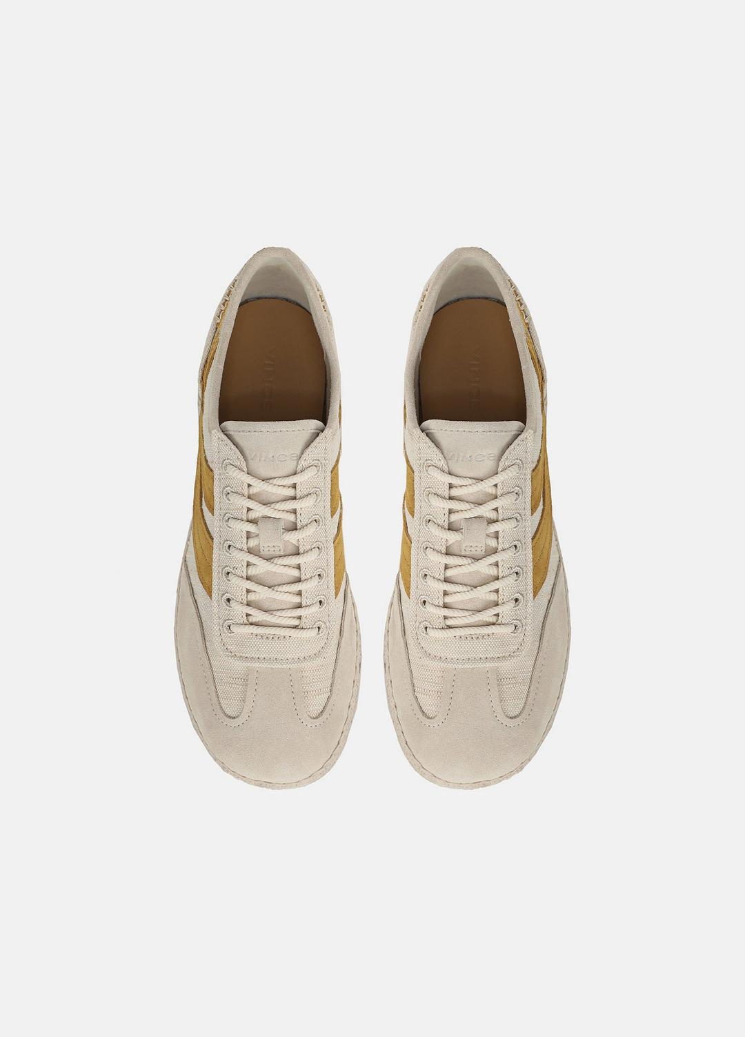 VINCE Oasis Linen & Leather Espadrille Sneaker in Sneakers