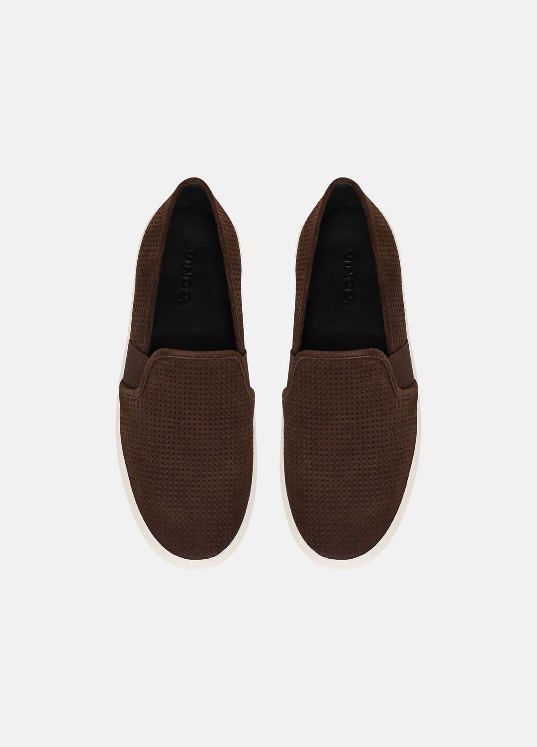 VINCE Blair Perforated Suede Sneaker in Sneakers