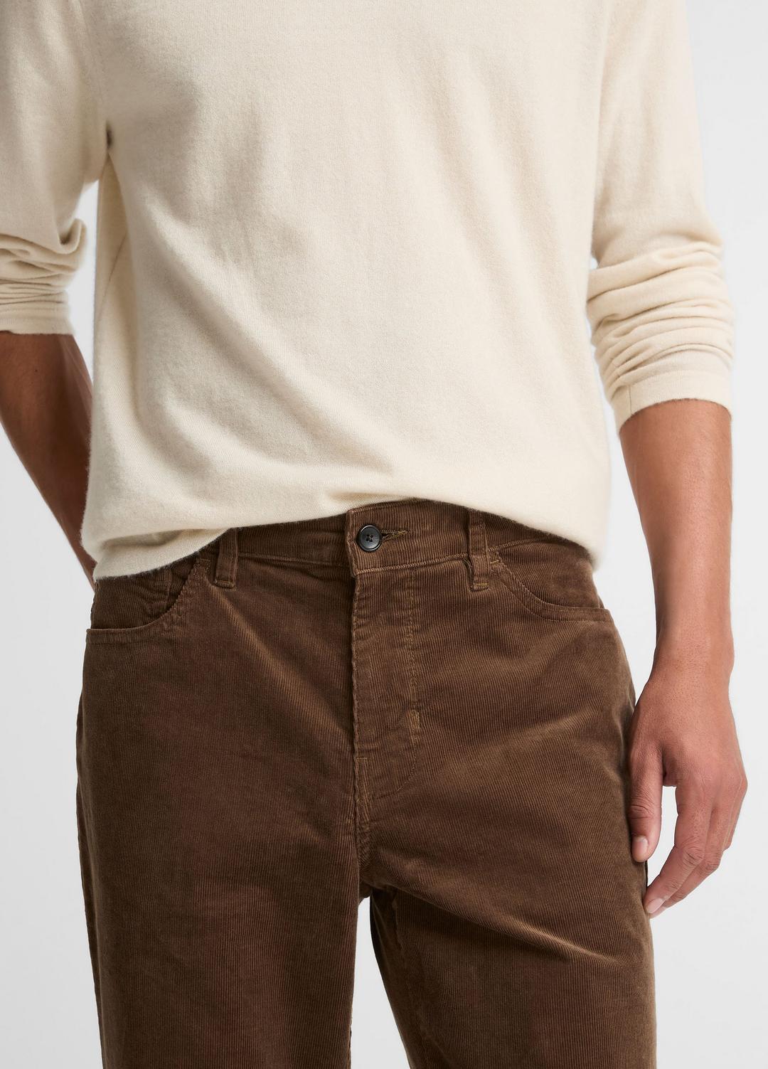 VINCE Dylan Slim 5-Pocket Stretch-Cotton Corduroy Pant in Trousers