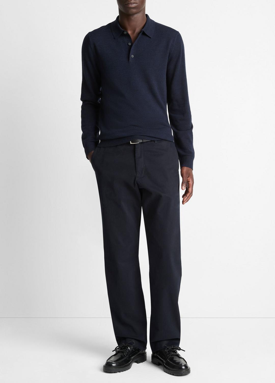 VINCE Wool Polo Sweater in Sweaters