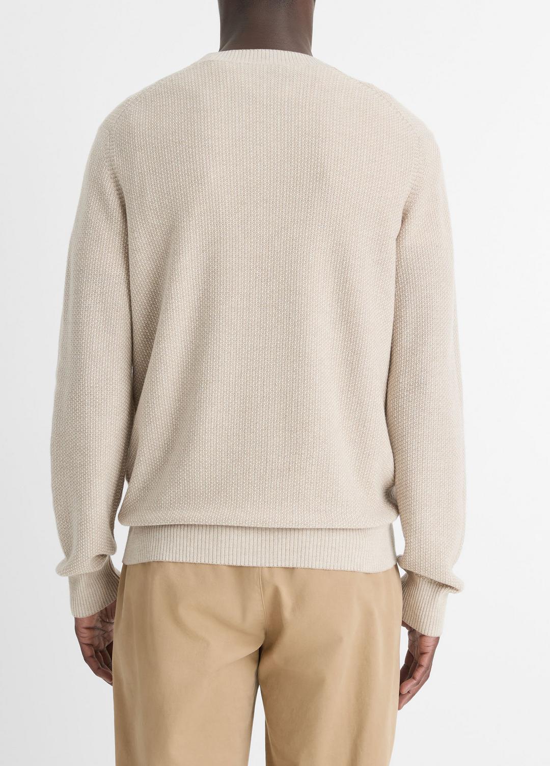 VINCE Geo-Jacquard Wool-Blend Crew Neck Sweater in Crew Neck