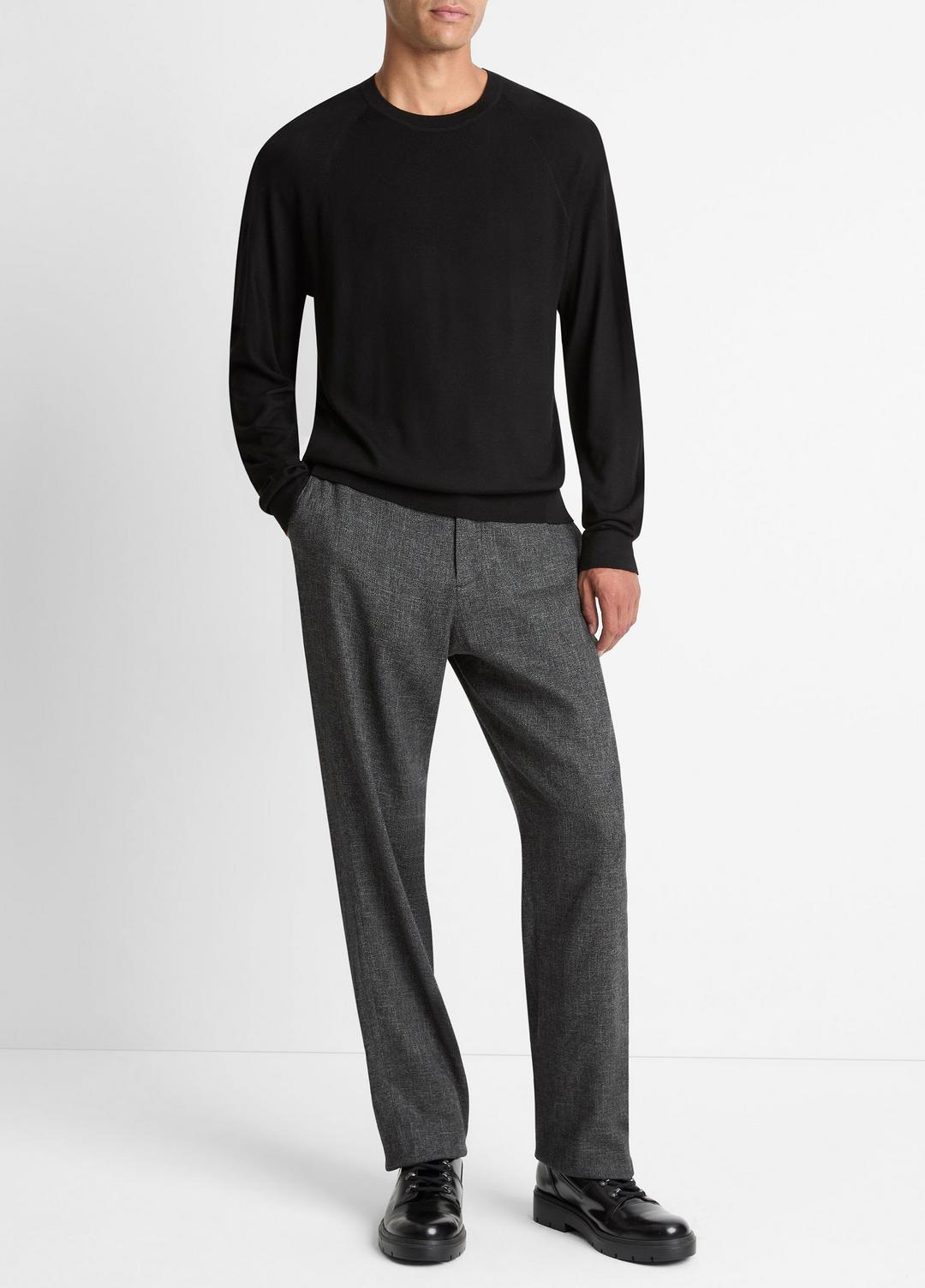 VINCE Featherweight Wool-Cashmere Crew Neck Sweater in Crew Neck