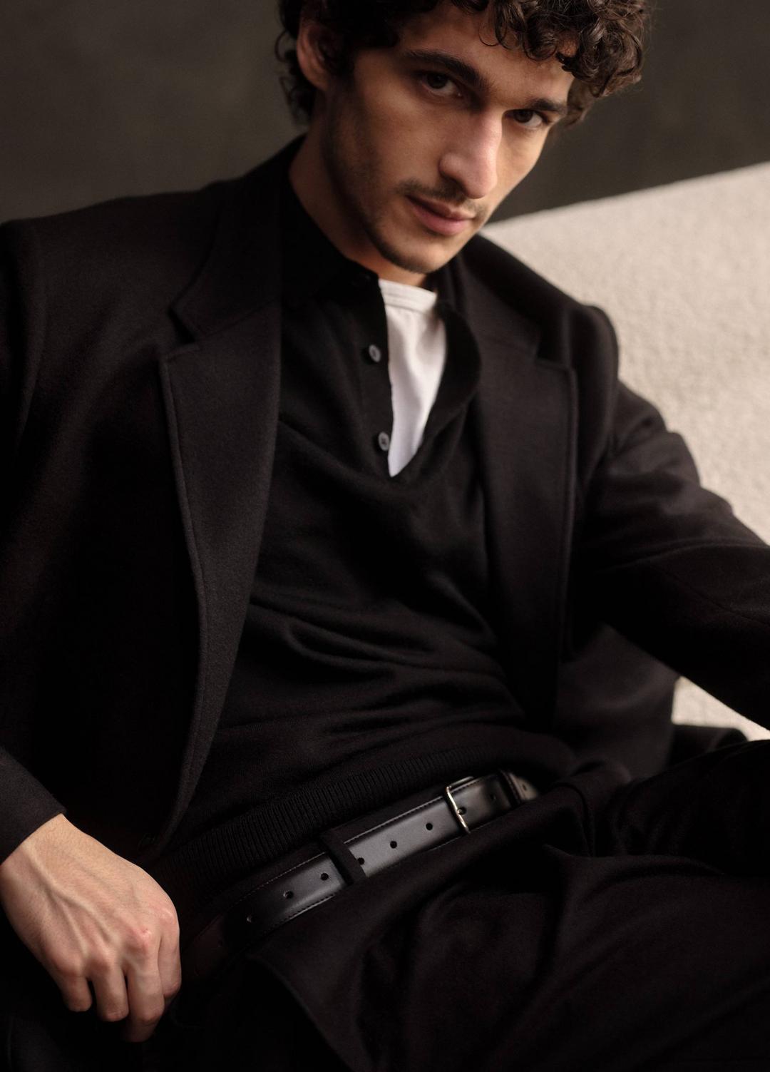 VINCE Wool Polo Sweater in Sweaters