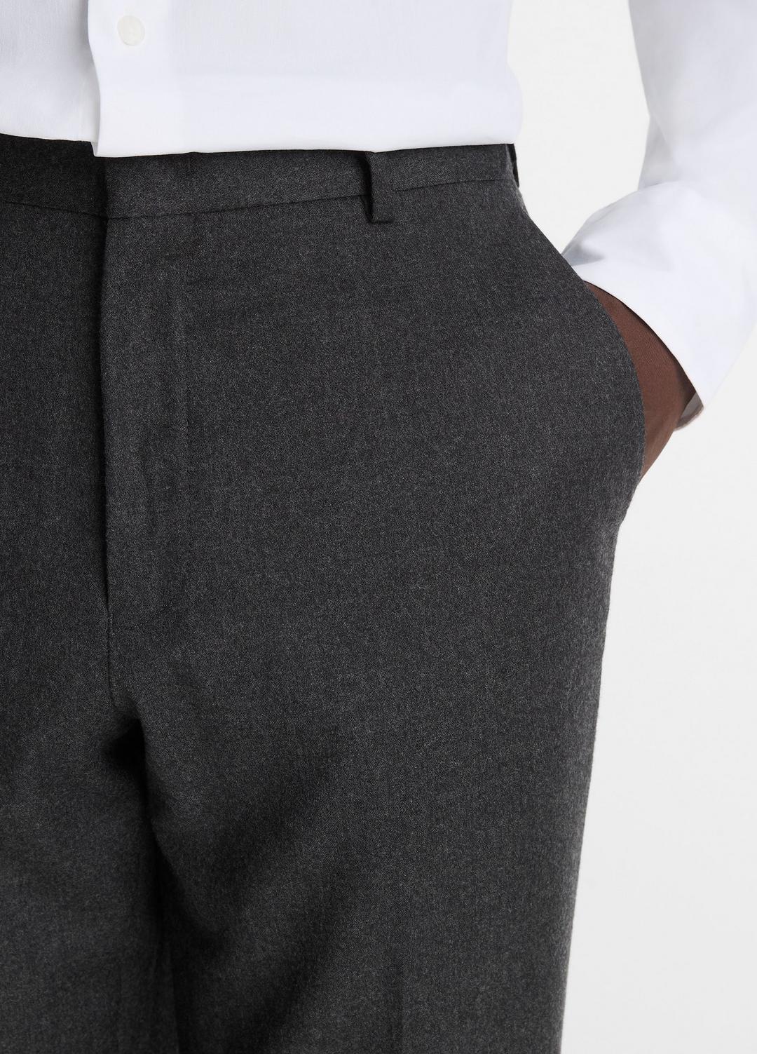 VINCE Wool-Silk Flannel Classic Pant in Trousers