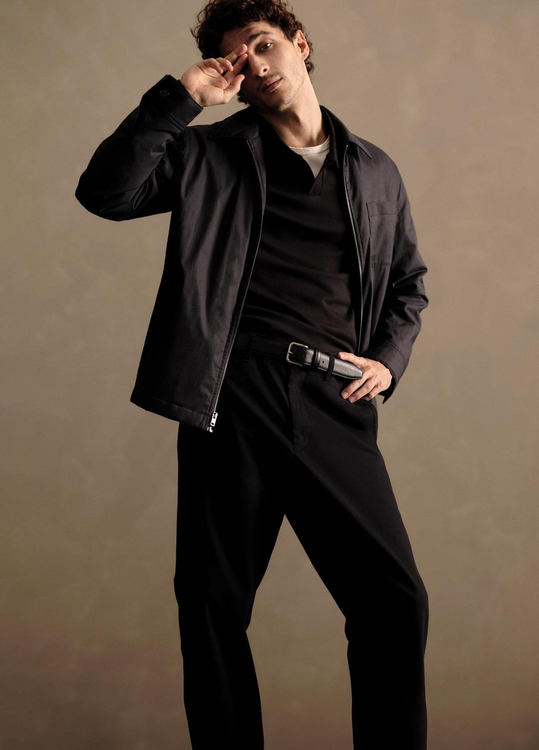 VINCE Louie Relaxed Stretch-Cotton Pant in Trousers