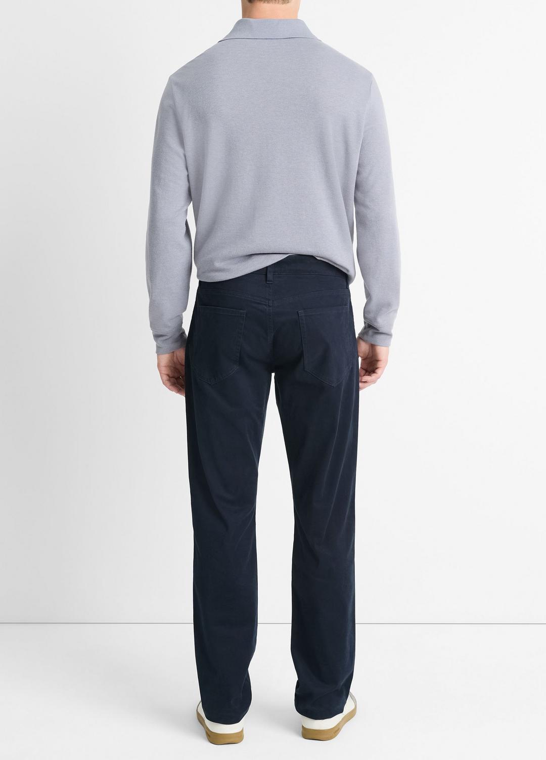 VINCE Dylan Slim 5-Pocket Peached Stretch-Cotton Pant in Trousers