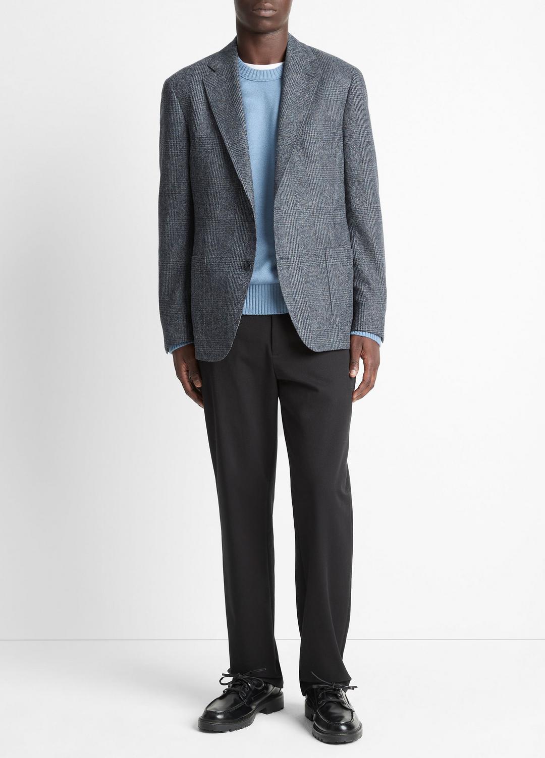 VINCE Plaid Alpaca-Blend Relaxed Sport Coat in Blazers