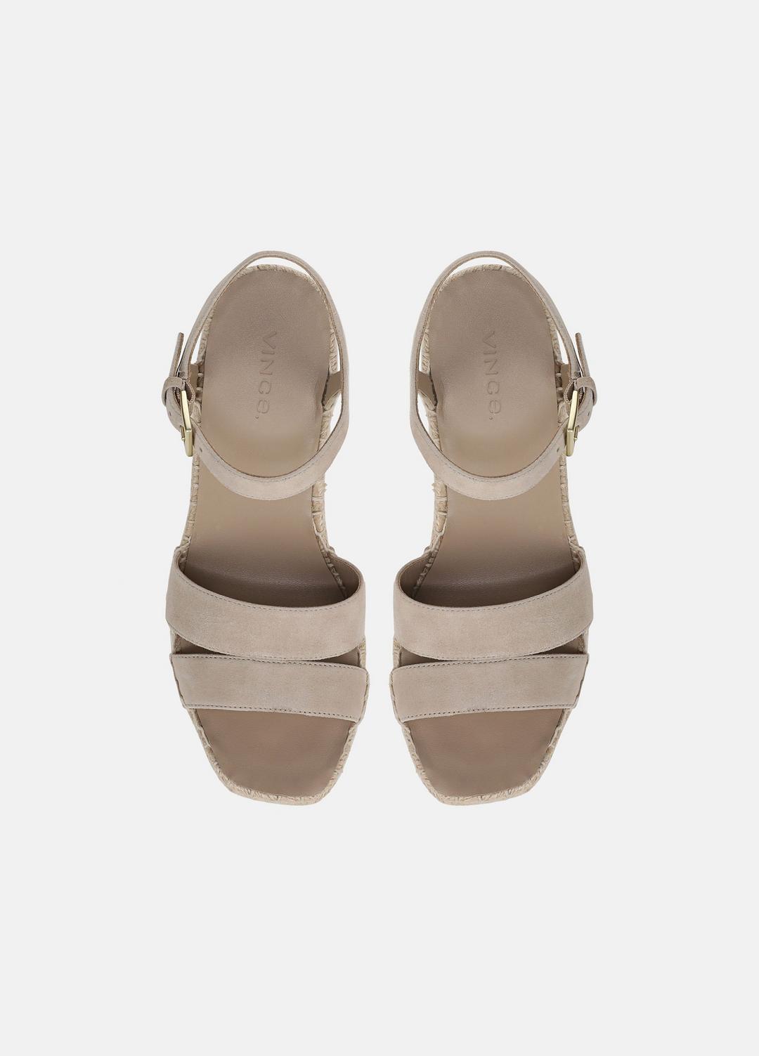VINCE Gwen Suede Espadrille Wedge Sandals in Shoes
