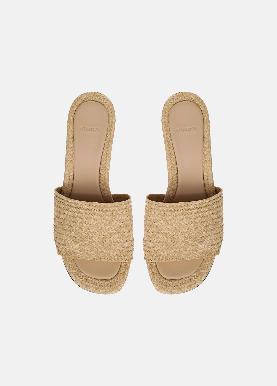 VINCE Ariana Raffia Heeled Sandal in Shoes
