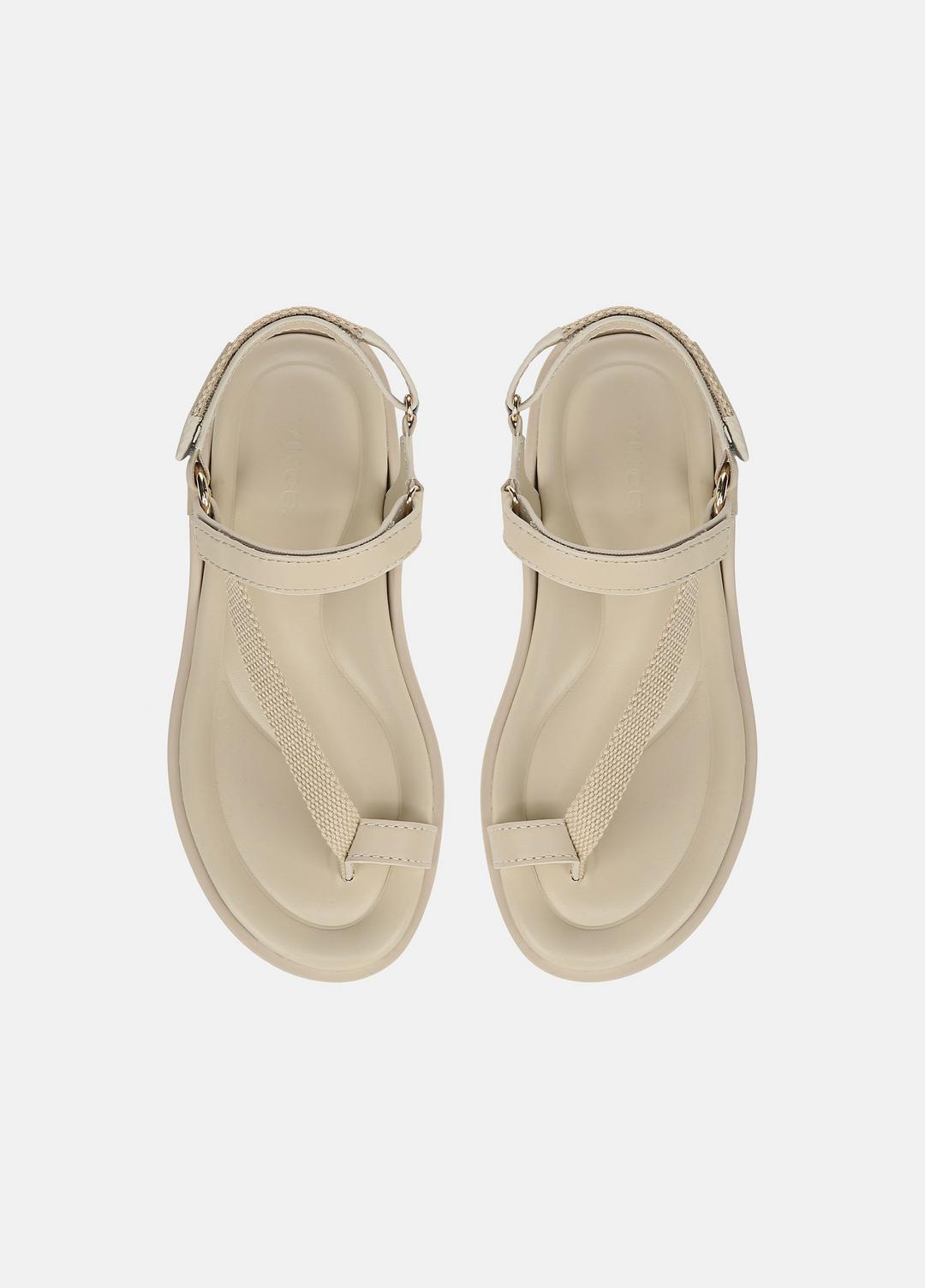 VINCE Summer Leather & Canvas Sandal in Shoes