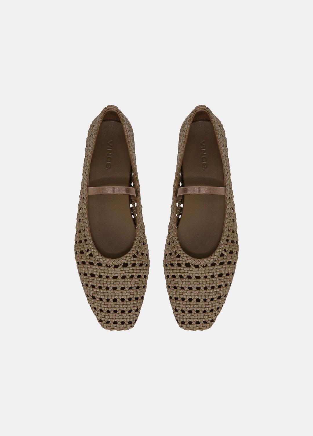 VINCE Vivian Leather Mary Jane Flat in Shoes