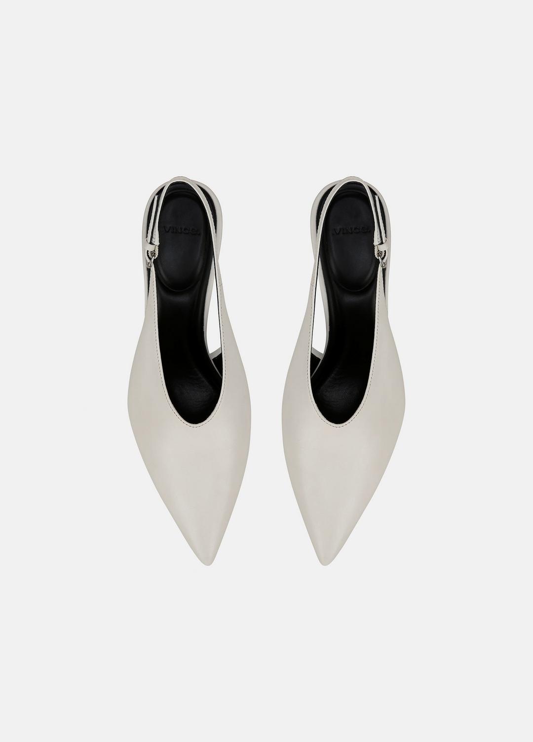 VINCE Devi Leather Slingback Pump in Shoes