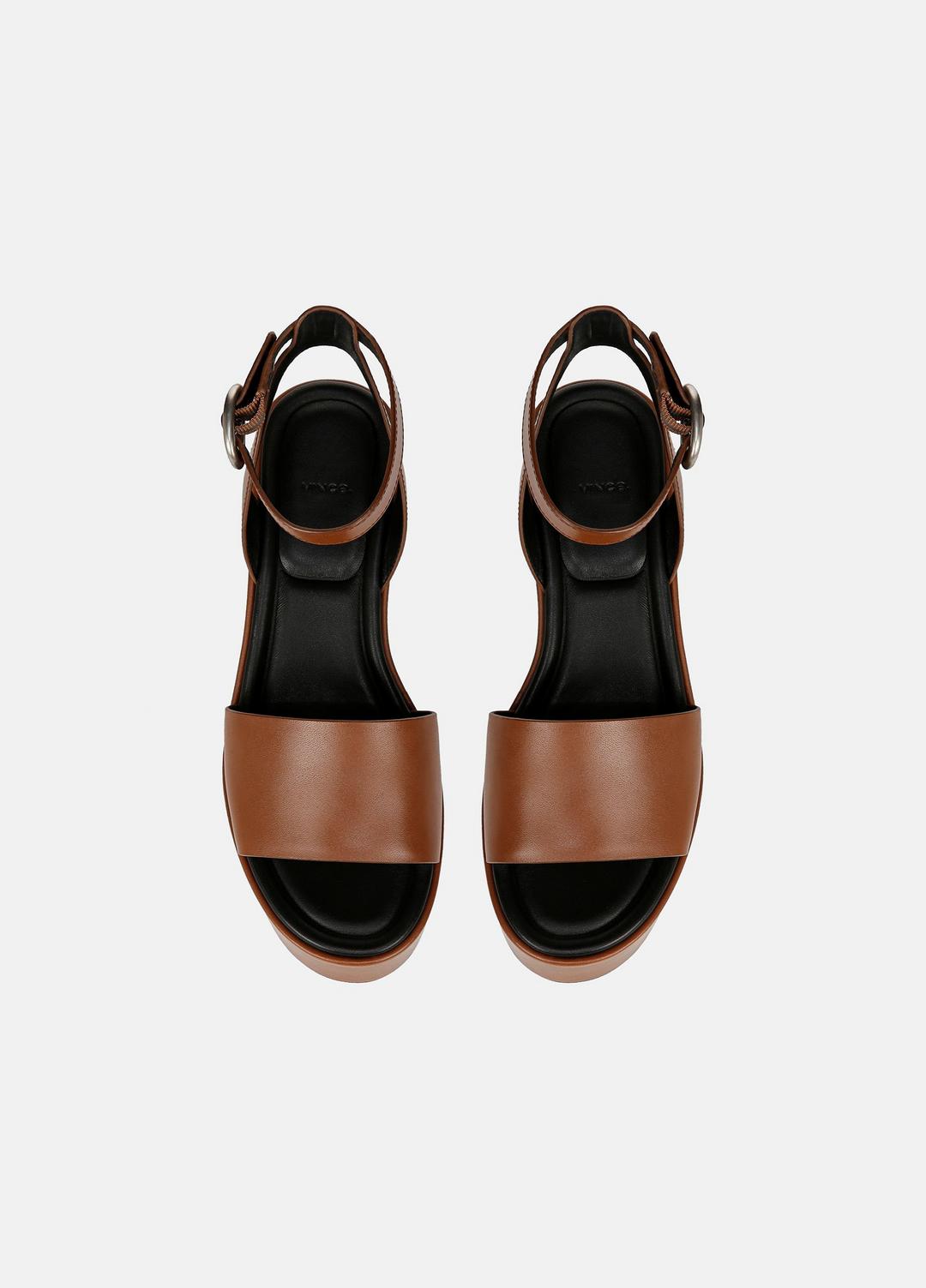 VINCE Phillipa Leather Platform Sandal in Shoes