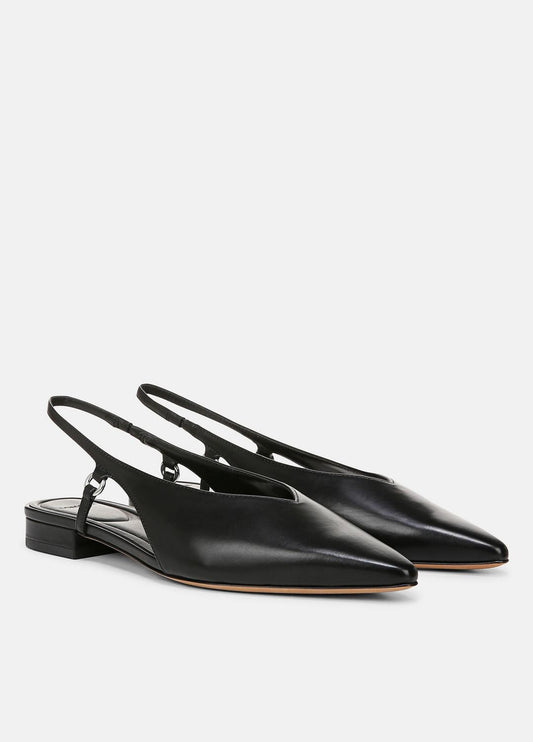 VINCE Ines Leather Slingback Flat in Shoes