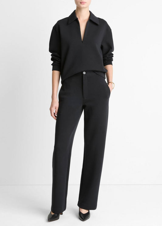 VINCE Cotton-Blend Trouser in Trousers