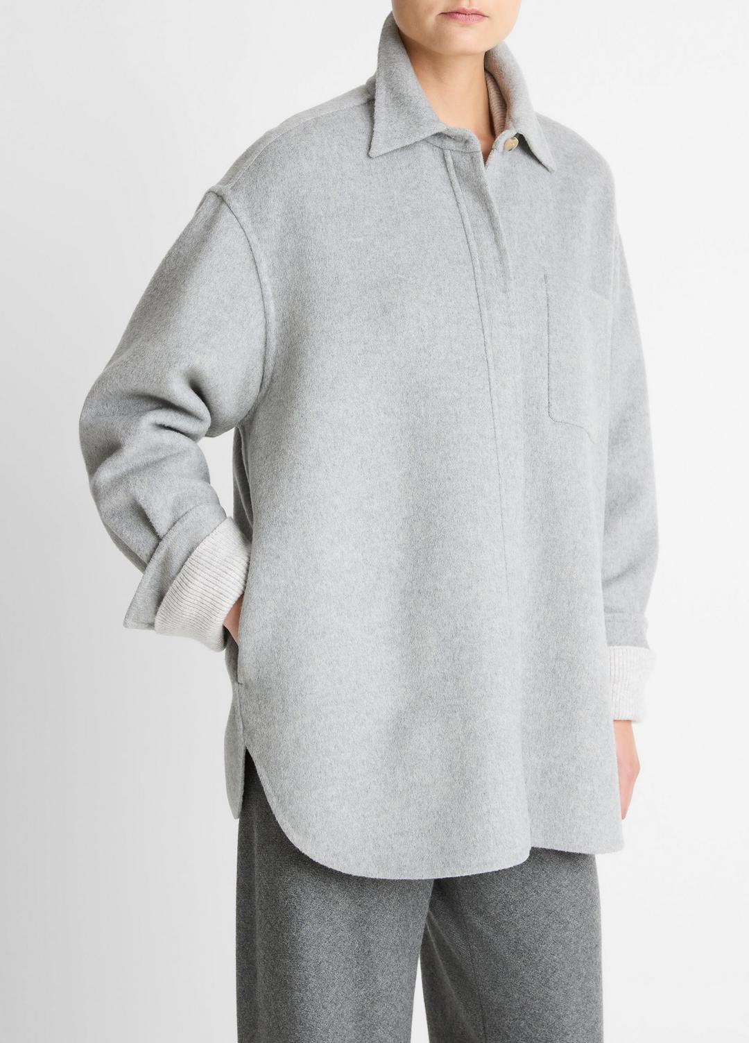 VINCE Double-Face Wool & Cashmere-Blend Shirt Jacket in Jackets