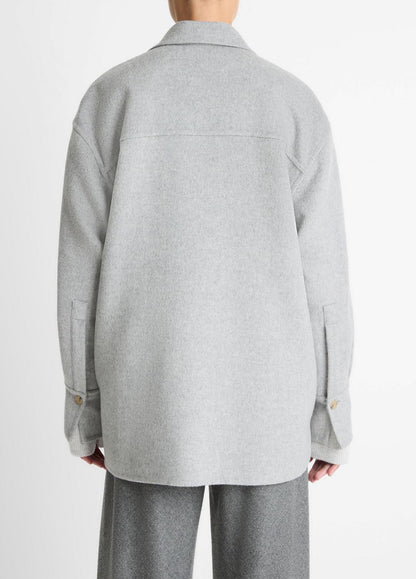VINCE Double-Face Wool & Cashmere-Blend Shirt Jacket in Jackets