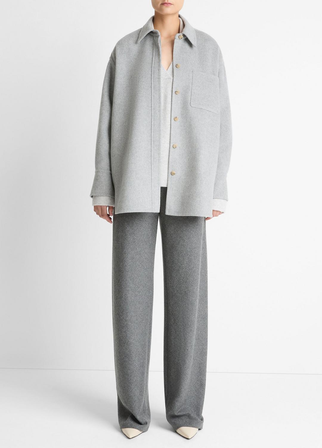 VINCE Double-Face Wool & Cashmere-Blend Shirt Jacket in Jackets