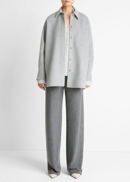 VINCE Double-Face Wool & Cashmere-Blend Shirt Jacket in Jackets