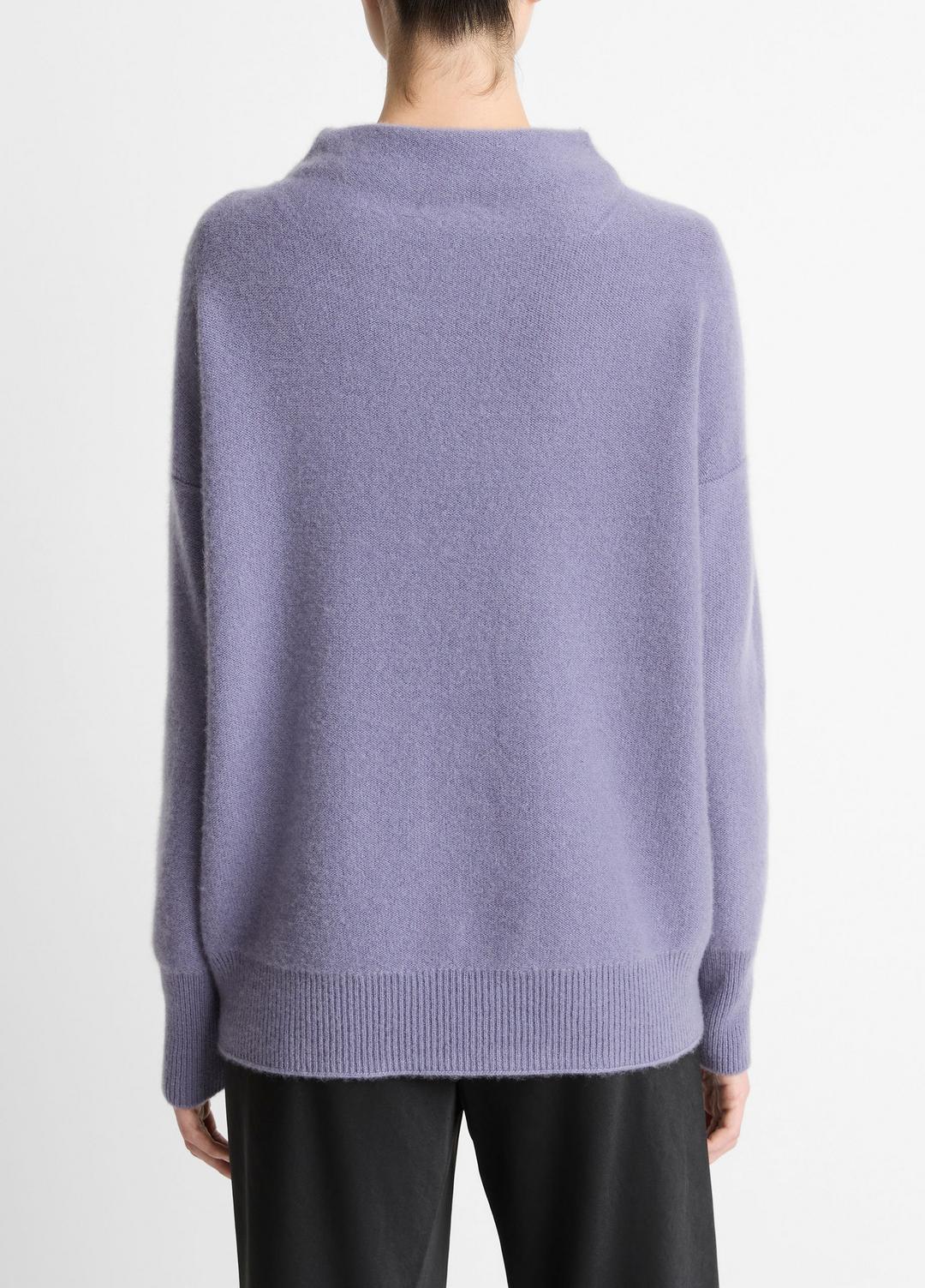 VINCE Plush Cashmere Funnel-Neck Sweater in Turtleneck
