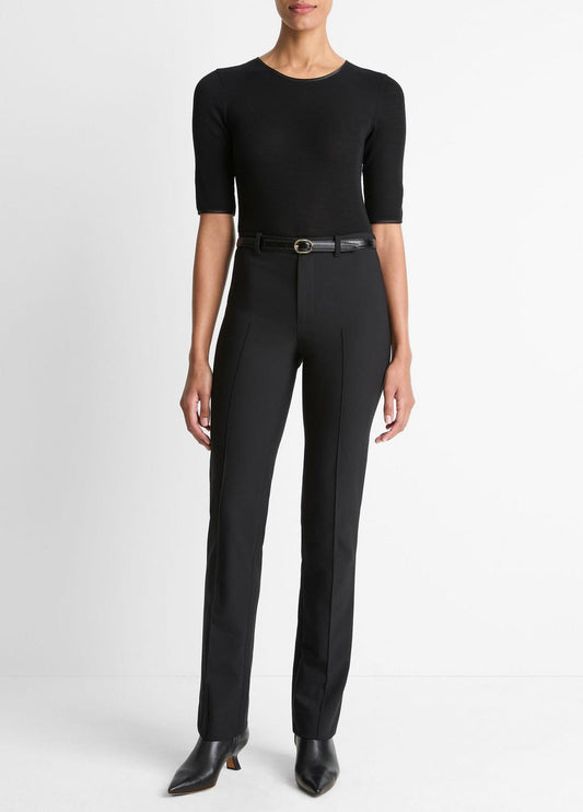 VINCE Cotton-Blend Slim Cigarette Pant in Trousers