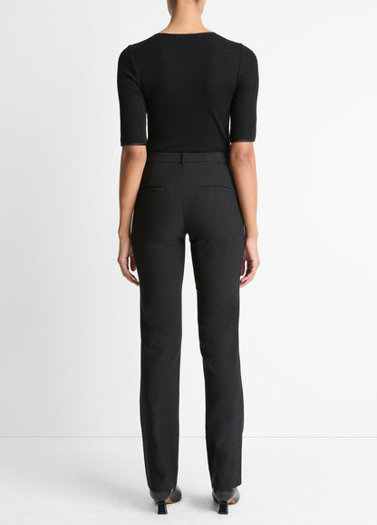 VINCE Cotton-Blend Slim Cigarette Pant in Trousers
