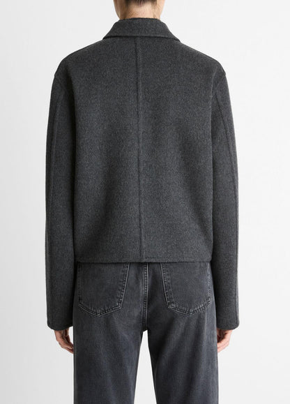 VINCE Wool & Cashmere-Blend Short Jacket in Jackets