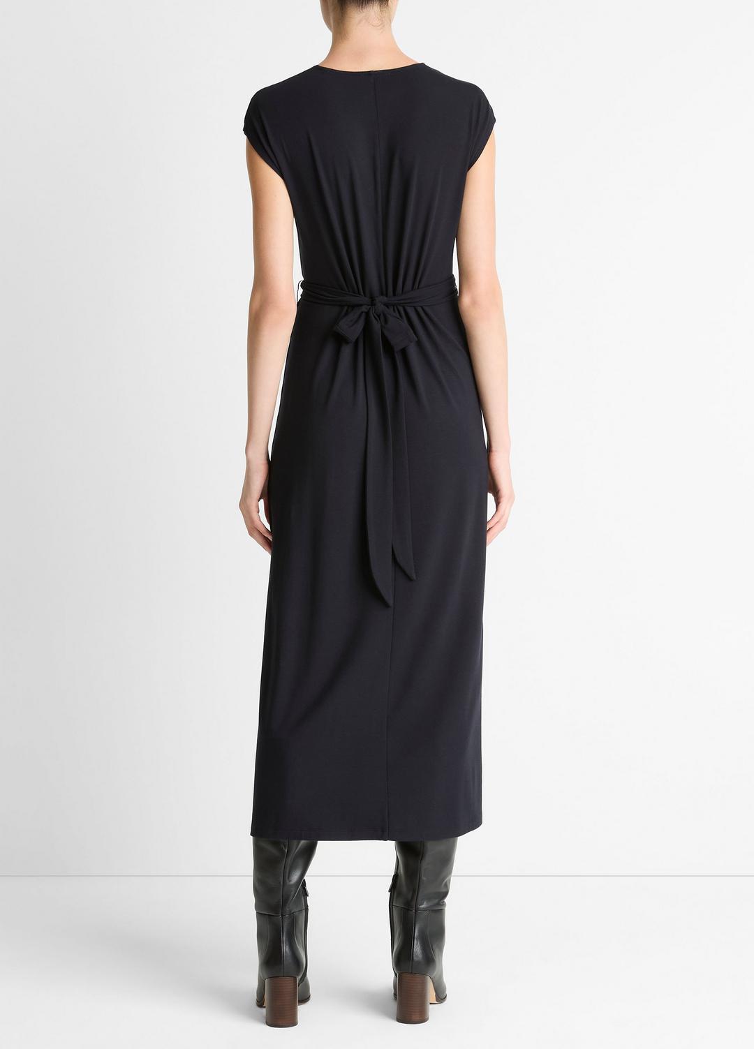 VINCE Jersey Wrap Midi Dress in Dresses
