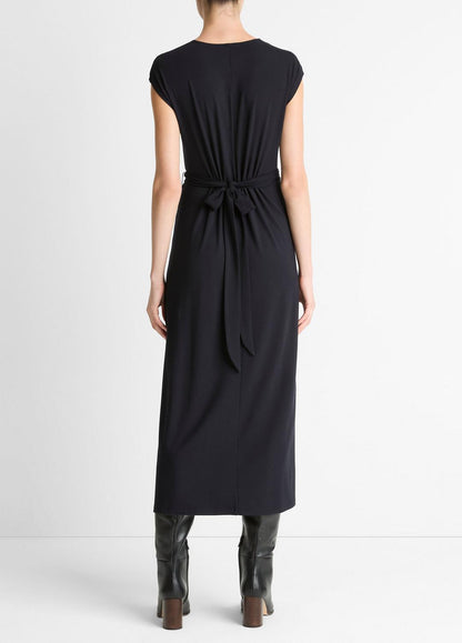 VINCE Jersey Wrap Midi Dress in Dresses