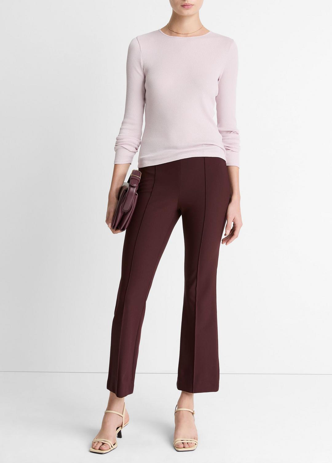 VINCE Ribbed Pima Cotton Long-Sleeve T-Shirt in Long Sleeve