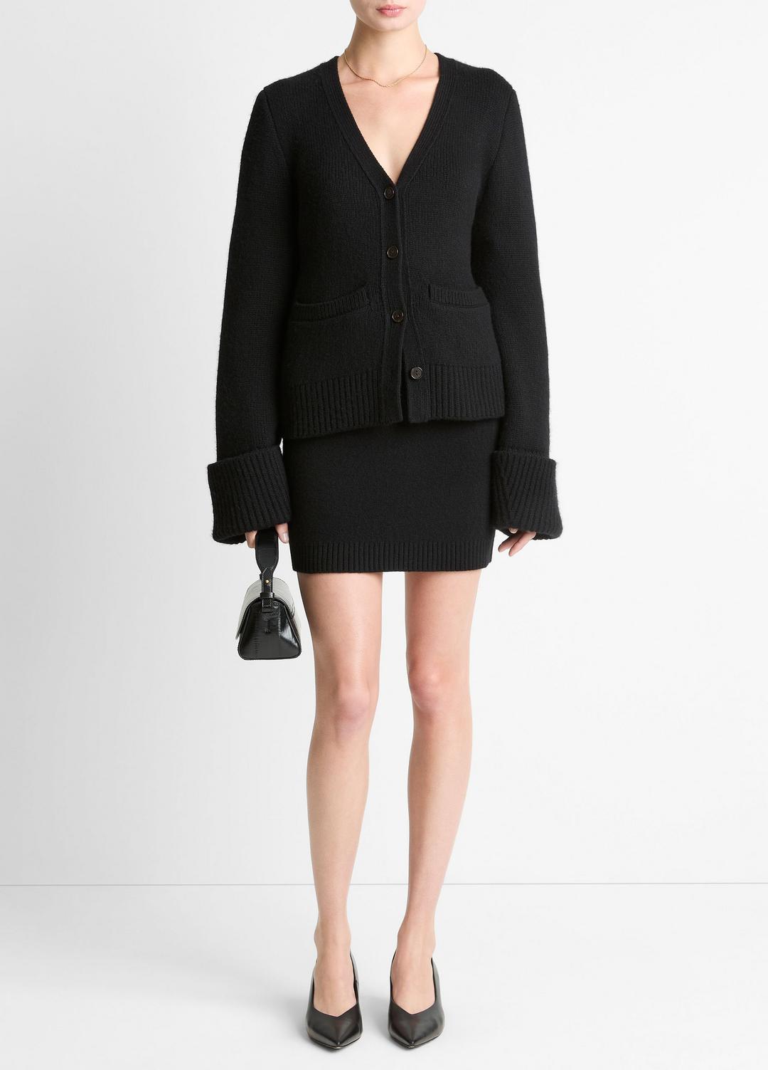 VINCE Double-Face Wool & Cashmere-Blend Cardigan in Cardigans