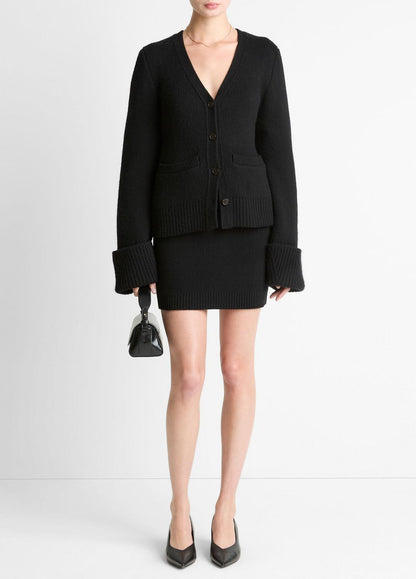 VINCE Double-Face Wool & Cashmere-Blend Cardigan in Cardigans