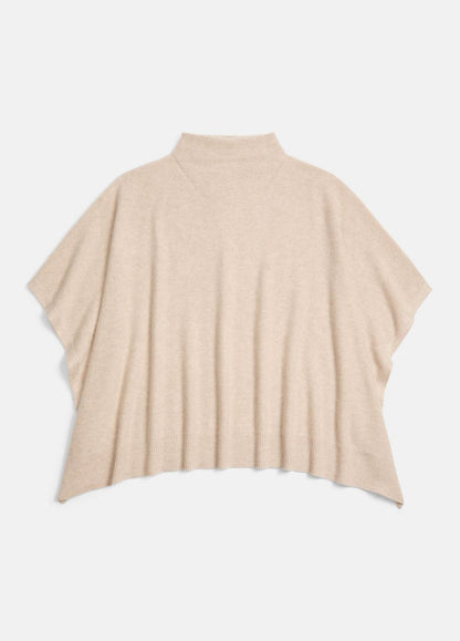 VINCE Merino Wool-Cashmere Funnel-Neck Poncho in Accessories