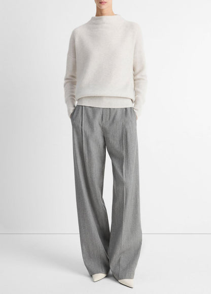 VINCE Plush Cashmere Funnel-Neck Sweater in Turtleneck