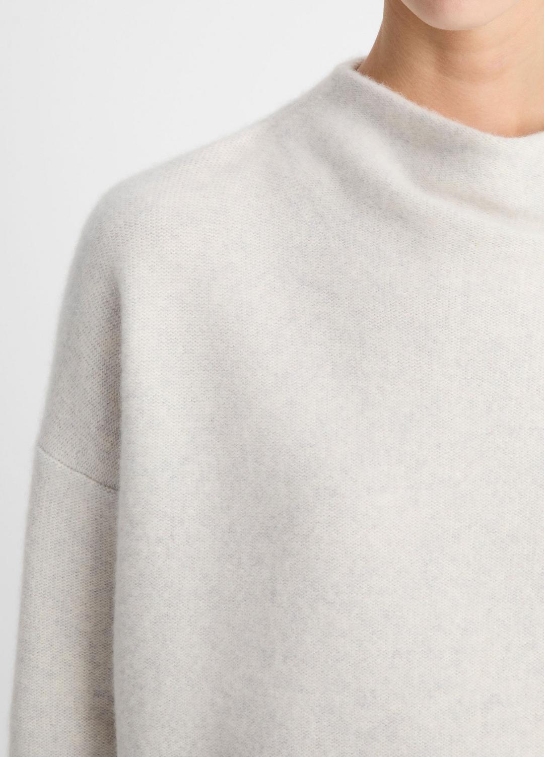 VINCE Plush Cashmere Funnel-Neck Sweater in Turtleneck