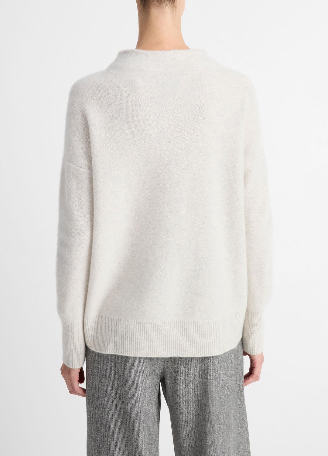 VINCE Plush Cashmere Funnel-Neck Sweater in Turtleneck