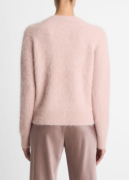 VINCE Brushed Alpaca-Blend Crew Neck Sweater in Crew Neck