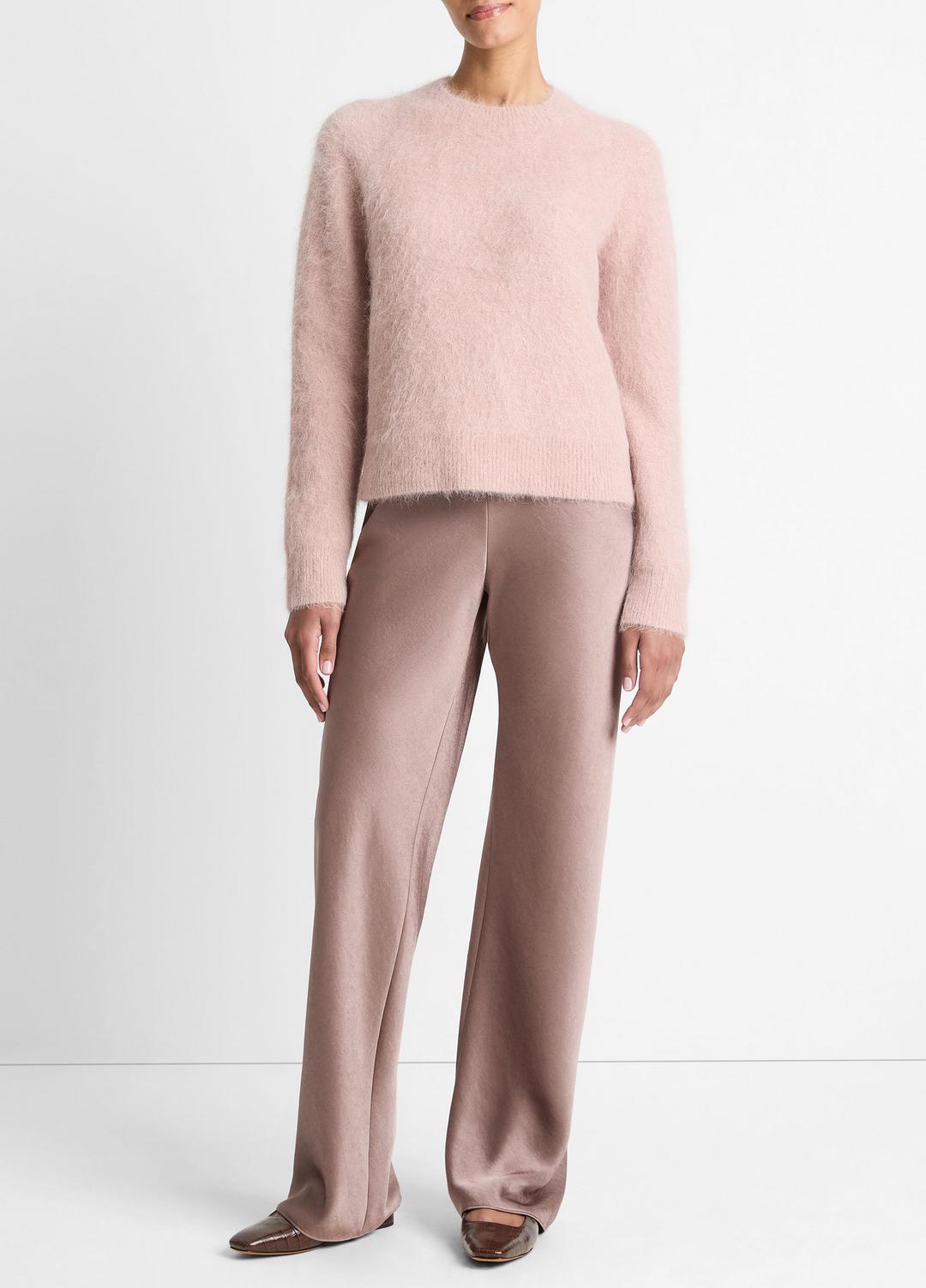 VINCE Brushed Alpaca-Blend Crew Neck Sweater in Crew Neck