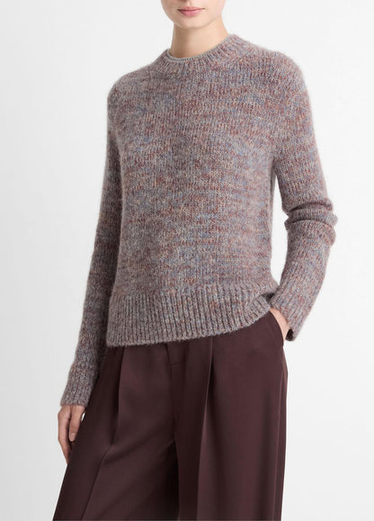 VINCE Marled Crew Neck Sweater in Crew Neck