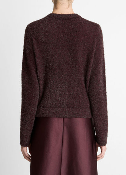 VINCE Metallic Eyelash Cardigan in Cardigans